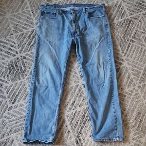 Levis Strauss 505 Circled R Tag Light Blue Straight Jeans